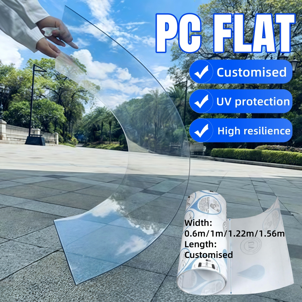 PC Flat Transparent Roof / Atap Cerah Lutsinar Rata 1mm Polycarbonate ...