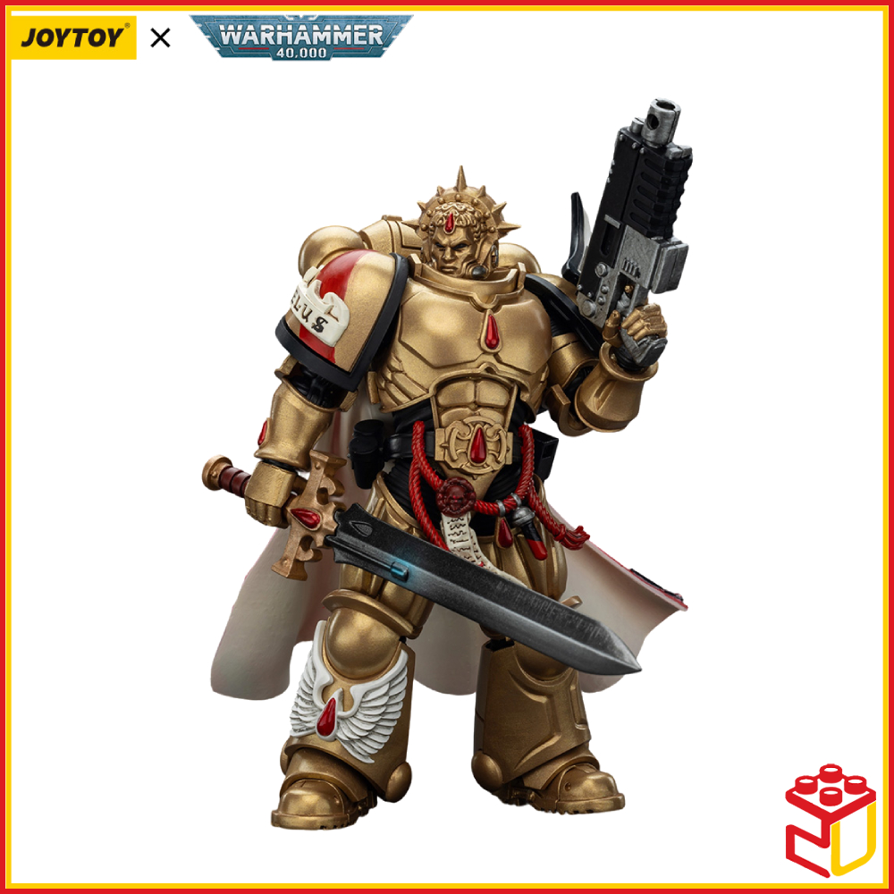 HiPlay JoyToy Warhammer 40K - Ultramarines Captain In Gravis Armour - Action Figure Collezionabile 1:18, Altezza 127 Mm, Dai 15 Anni