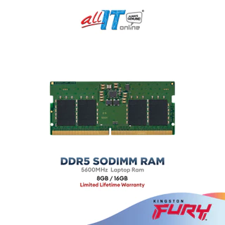 Kingston Value RAM DDR5 Memory 5600MHz CL46 Notebook Laptop SODIMM RAM ( 8GB / 16GB )