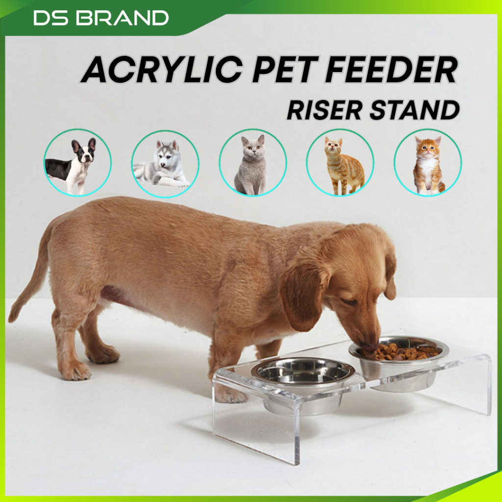 Stand Penaik Bekas Makanan Kucing dan Anjing / Cat and Dod Feeder Riser ...