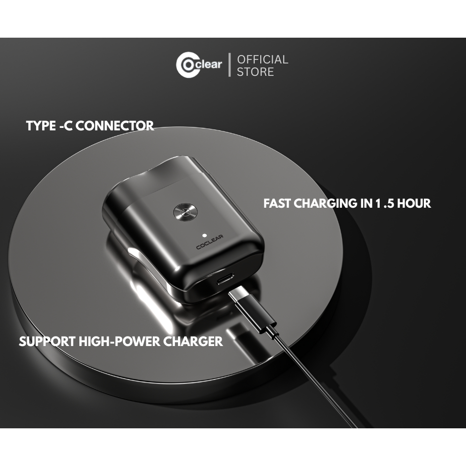 Coclear Travel Electric Men Shaver CS007 Double Floating Head Portable ...