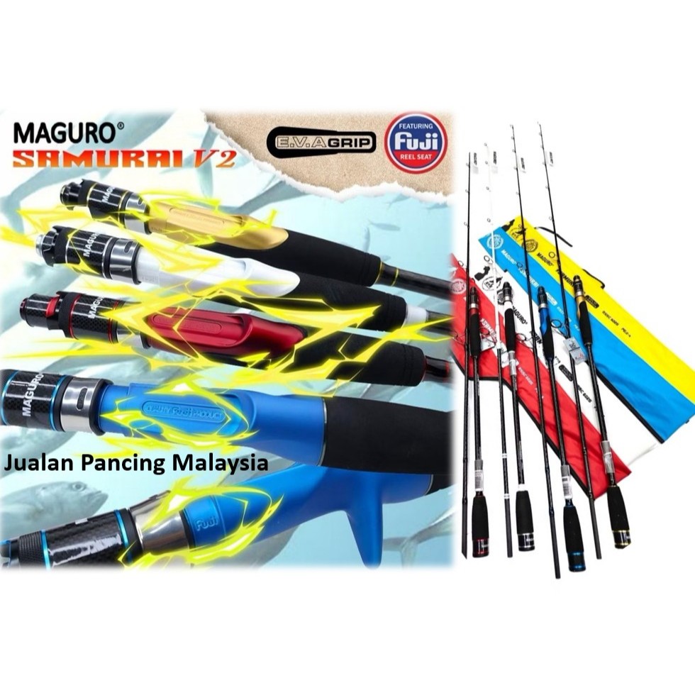MAGURO 2025 fishing rod SAMURAI V2 SOLID CARBON MSSC SPINNING
