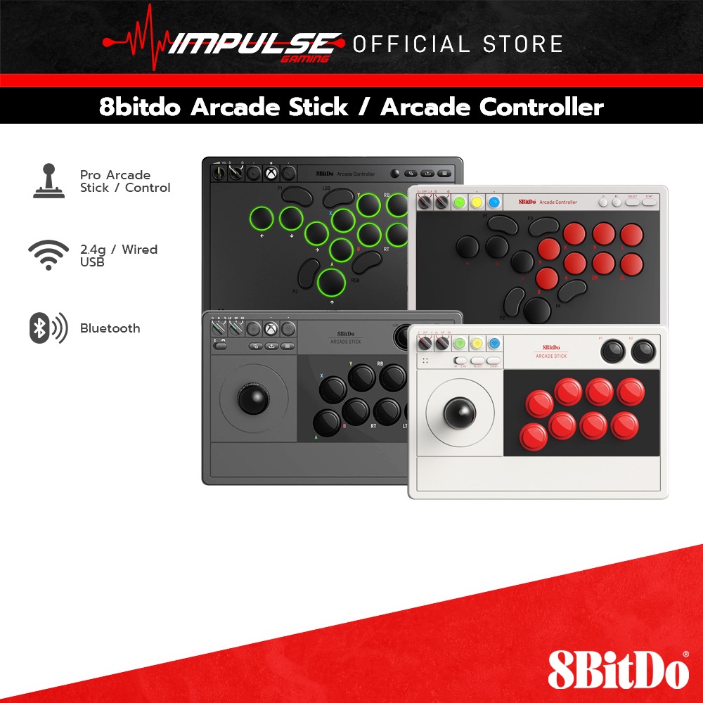 8BitDo Arcade Stick / Arcade Controller (for Nintendo Switch, Switch 2 ...