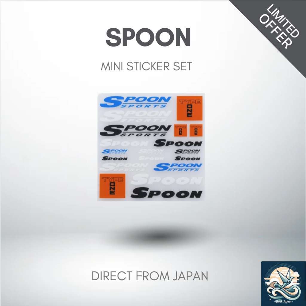 Spoon Mini Sticker Set ALL-90000-M10 [Direct from Japan] | Shopee Malaysia