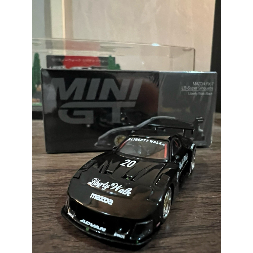 [UNSEALED] ORIGINAL MINIGT-BOX MAZDA RX-7 LB SUPER SILHOUETTE (BLACK ...
