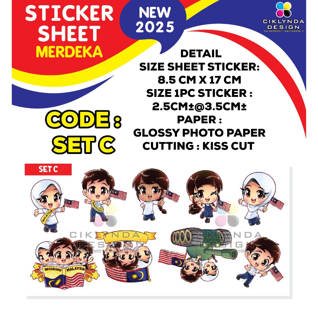 STICKER SHEET MERDEKA - (BELI 5 PCS PERCUMA 1 PC) | Shopee Malaysia