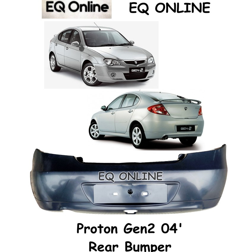 Proton Gen2 2004 Rear Bumper PP Plastic Malaysia (BUMPER BELAKANG) 2005 ...