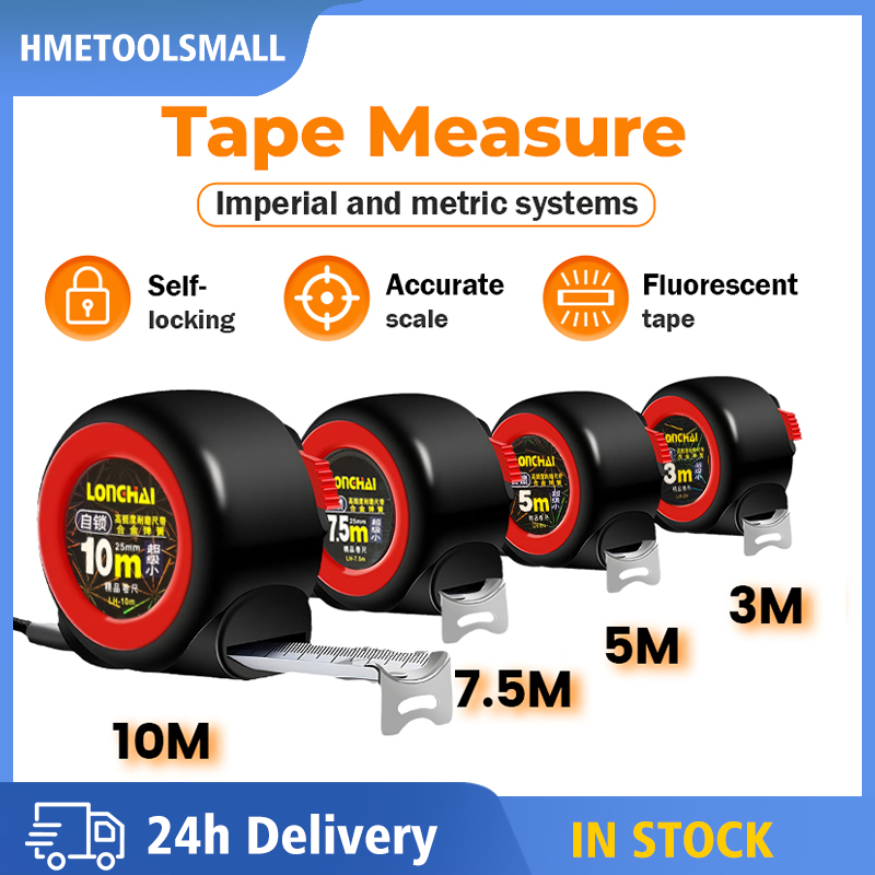 Measuring Tape with Self Lock ABS Thick Shell Metric Imperial Ruler 3m ...