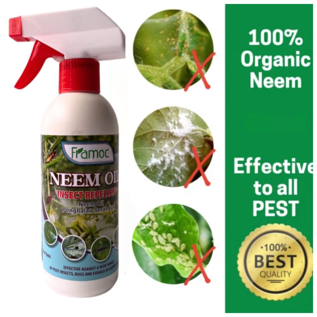 NEEM OIL ORGANIC INSECTICIDE FOR PLANT | Shopee Malaysia