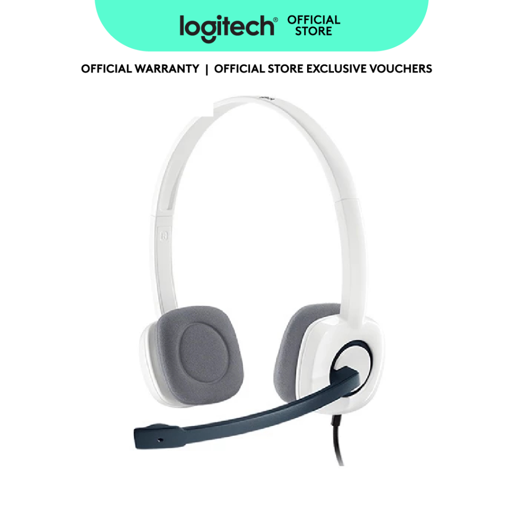Logitech H150 Wired Headset, Stereo Headphones with Rotating Noise