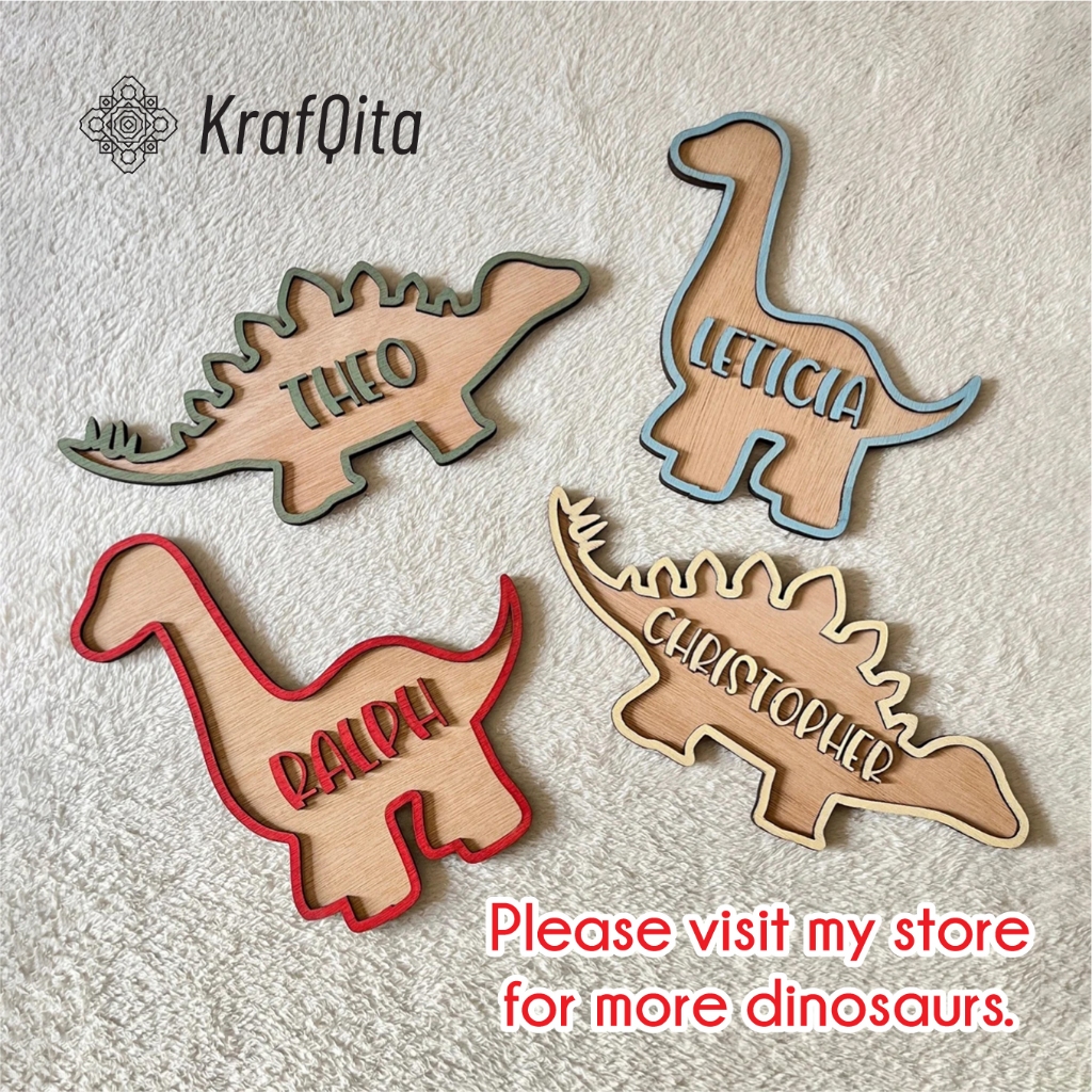 Tyrannosaurus-Rex (T-Rex) Dinosaur door sign, Hiasan Bilik Kanak-kanak ...