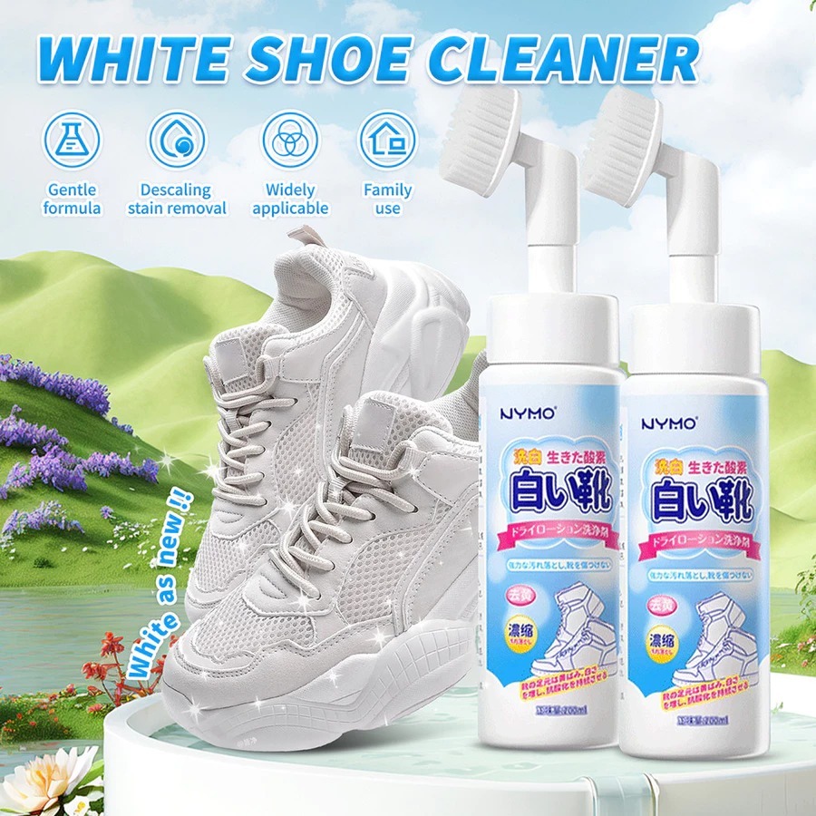 Chyang Active Foam Nettoyant Chaussures Mousse Active – Nettoyage Profond Sans Rinçage, Brosse Incluse