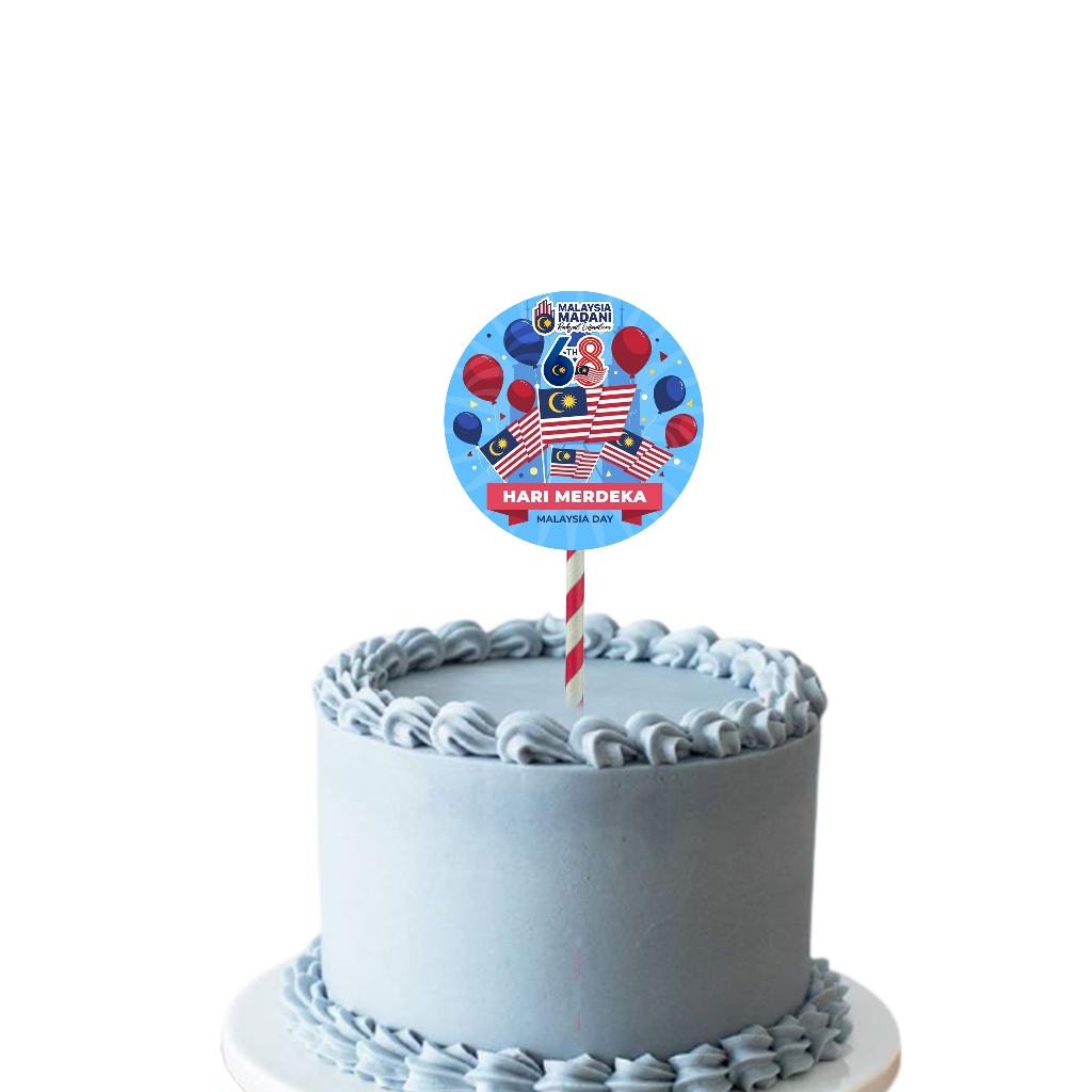 READY STOCK Happy Birthday Cake Topper Malaysia Madani Malaysia Jiwa ...