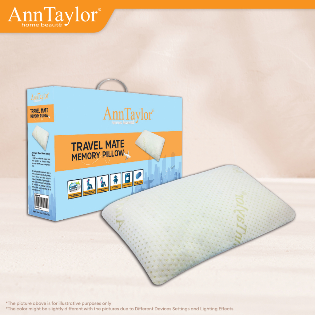 Ann Taylor Travel Mate Memory Pillow Shopee Malaysia