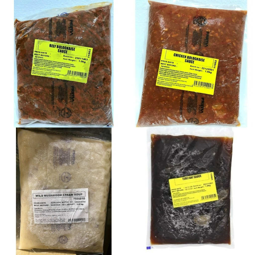 [SHCF] PrimaBaguz Premium Sauce 1Kg Sos Frozen Halal Bolognaise ...