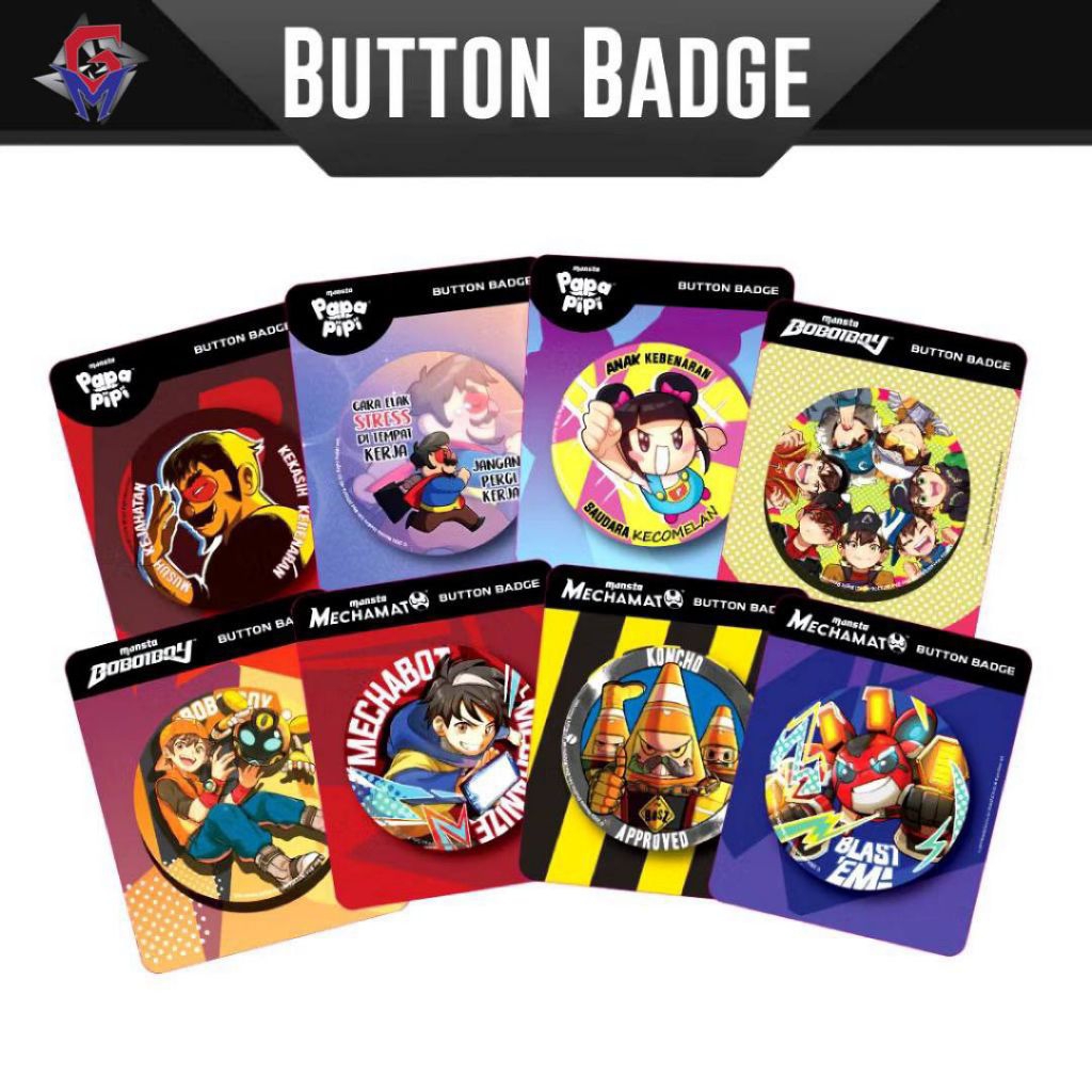 BOBOIBOY GALAXY MERCHANDISE : BUTTON BADGE (NEW) | Shopee Malaysia