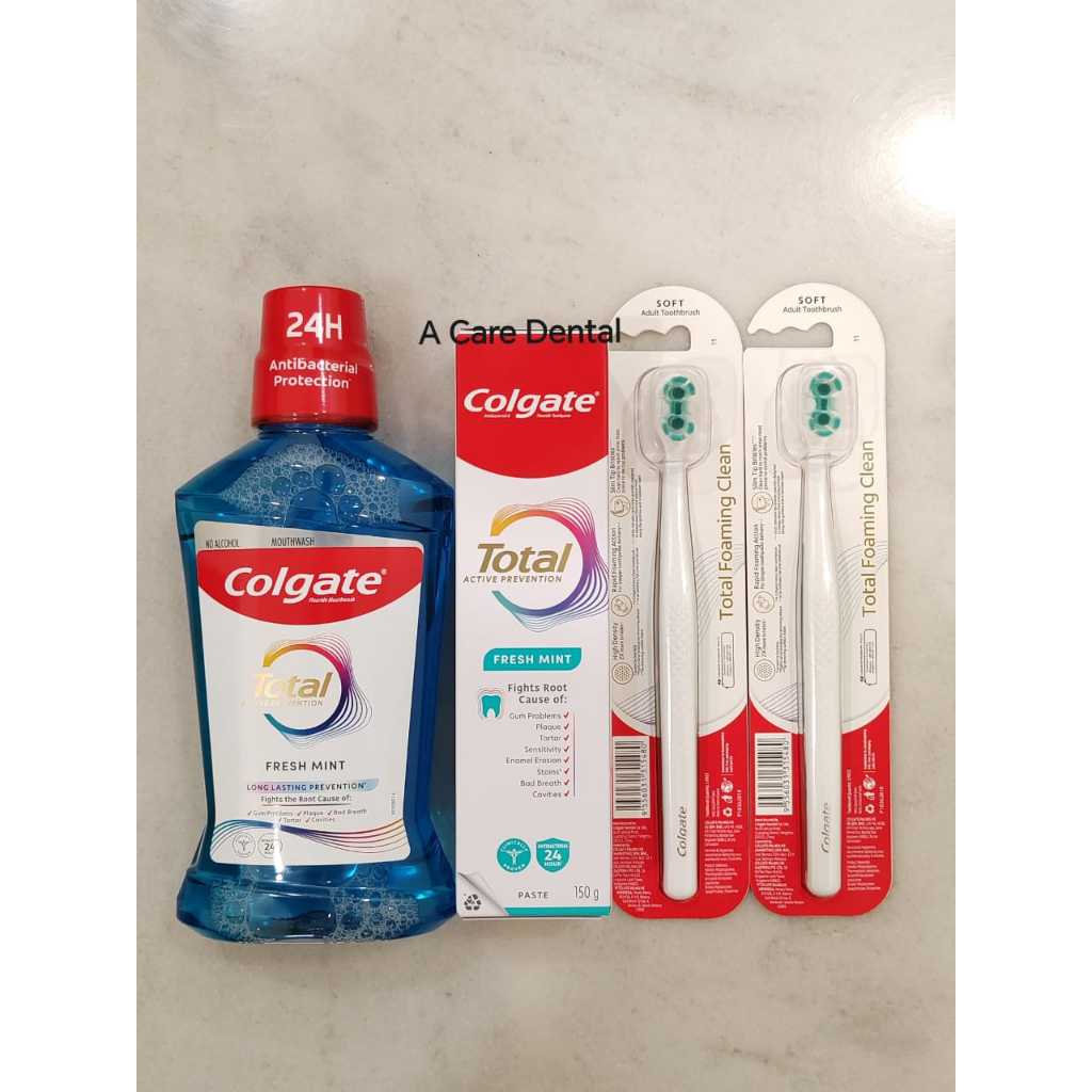Basic Oral Care Package (Toothbrushes) (Toothpaste) (Mouthwash ...