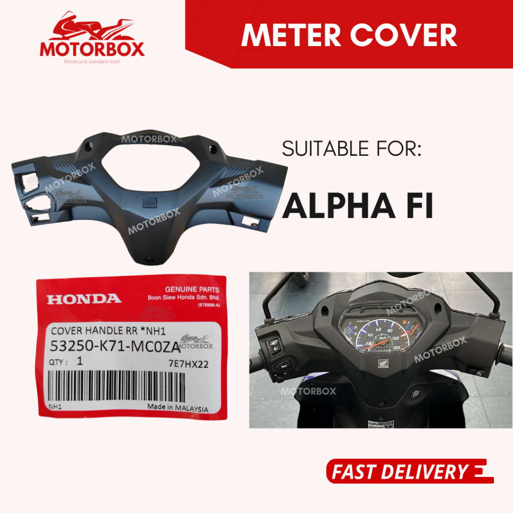 ORI HONDA ALPHA FI HANDLE REAR COVER - ALPHA FI 2023 CX110 HANDLE METER ...