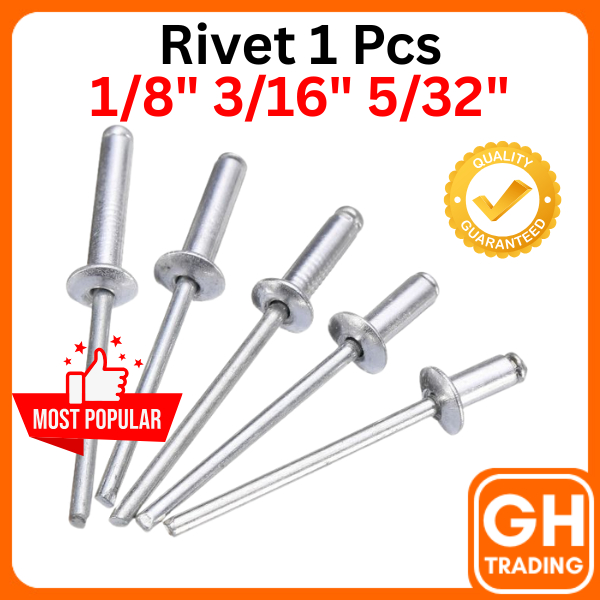 Blinds Rivet Nut Mata Ribet Gun Rivet Nail Rivet Screw 1/8