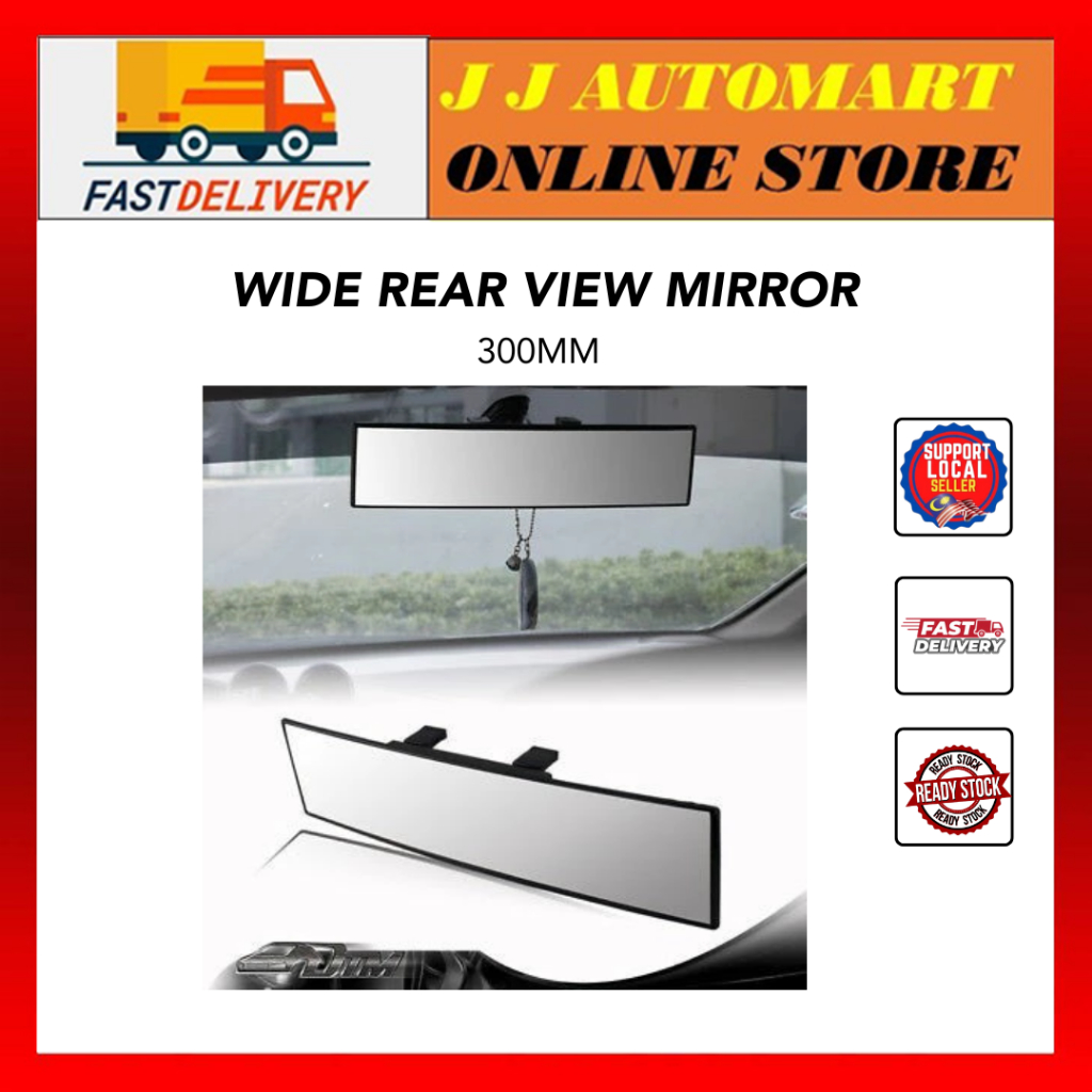 Car rear view mirror extension 300mm curved view large back up mirror ...