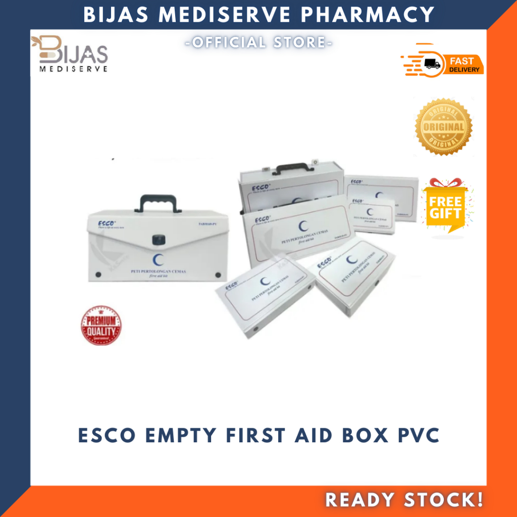 ESCO EMPTY FIRST AID BOX PVC (FAB/0019-PV / FAB/0169-PV) | Shopee Malaysia