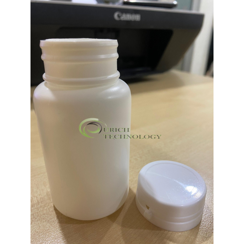 Empty White Plastic Capsule Bottle 110mL | Botol Ubat, Botol Kapsul ...