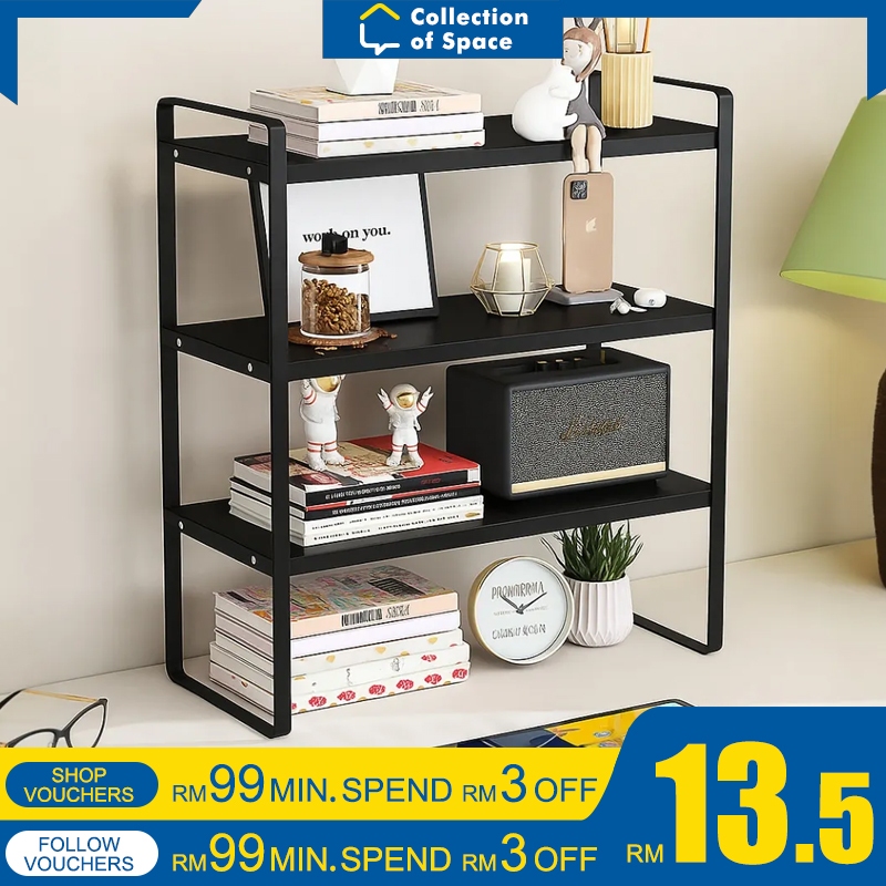Rak Buku Bookshelf Table Organizer Stationery Rack Book Organizer Table ...