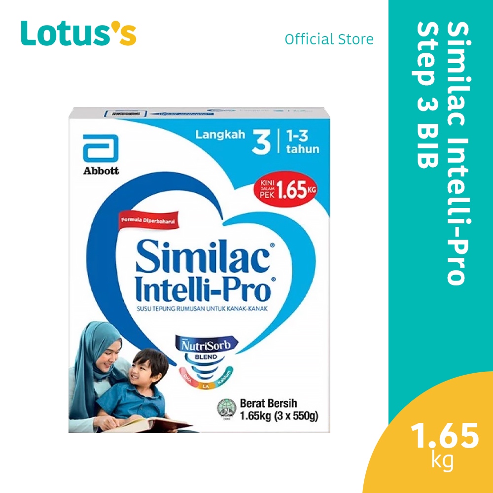 Similac Intelli-Pro 3 1.65 Kg BIB (1-3years) | Shopee Malaysia