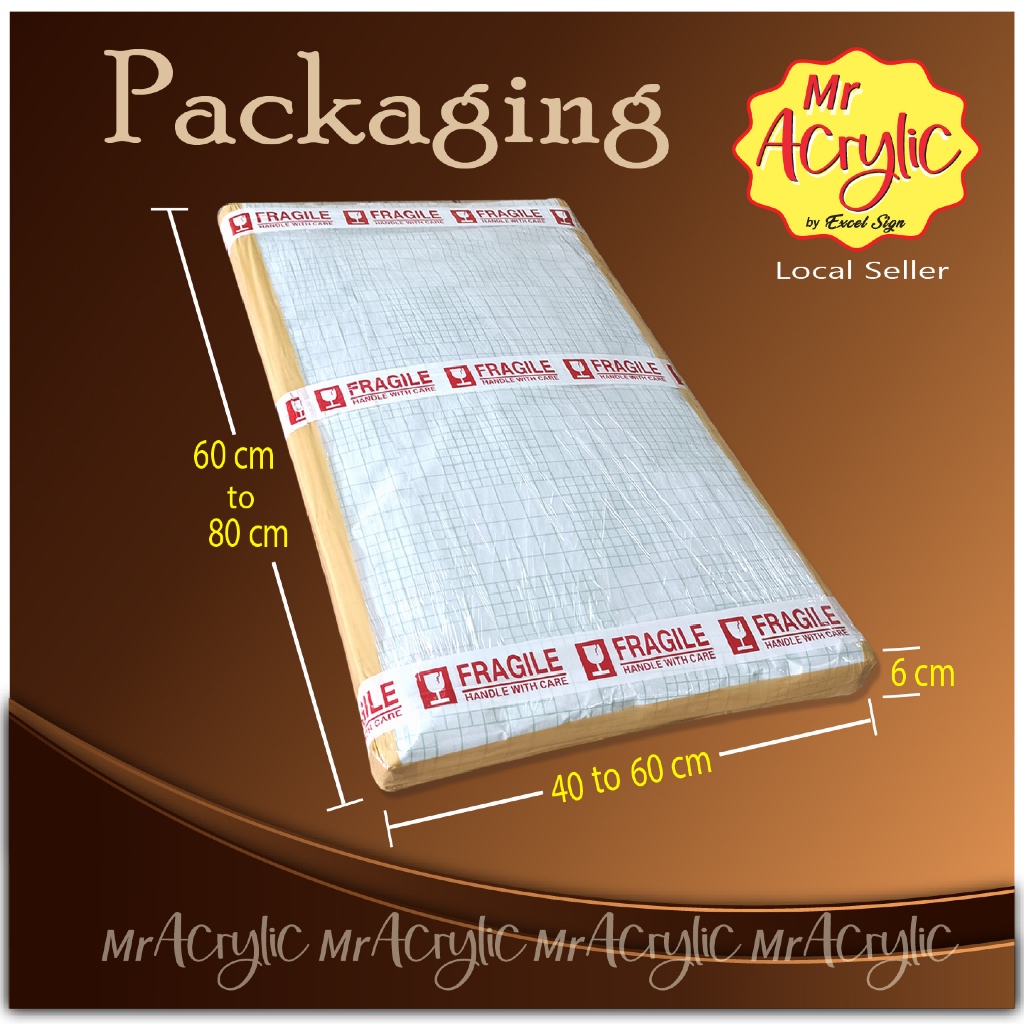 Standard Packing AAA (Custom size Acrylics value above RM100) | Shopee ...