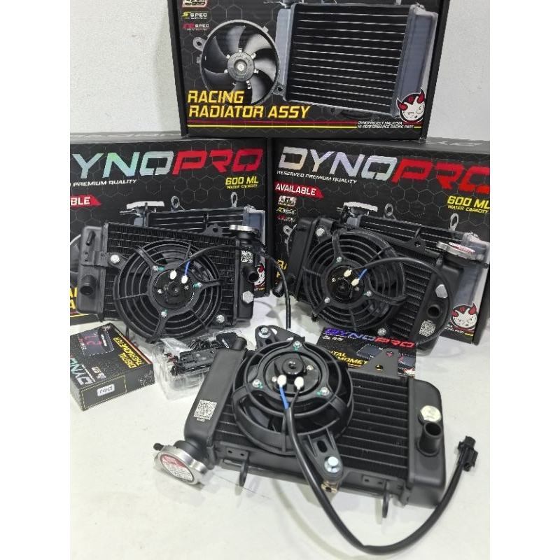 DYNOPRO RACING RADIATOR 600ML SIAP KIPAS BESAR Y15ZR LC135 RS150 RSX150 ...