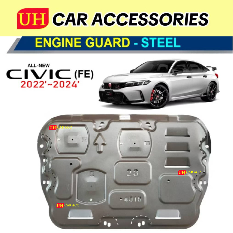 HONDA CIVIC FE 2022 METAL STEEL SHIELD ENGINE UNDER LOWER COVER