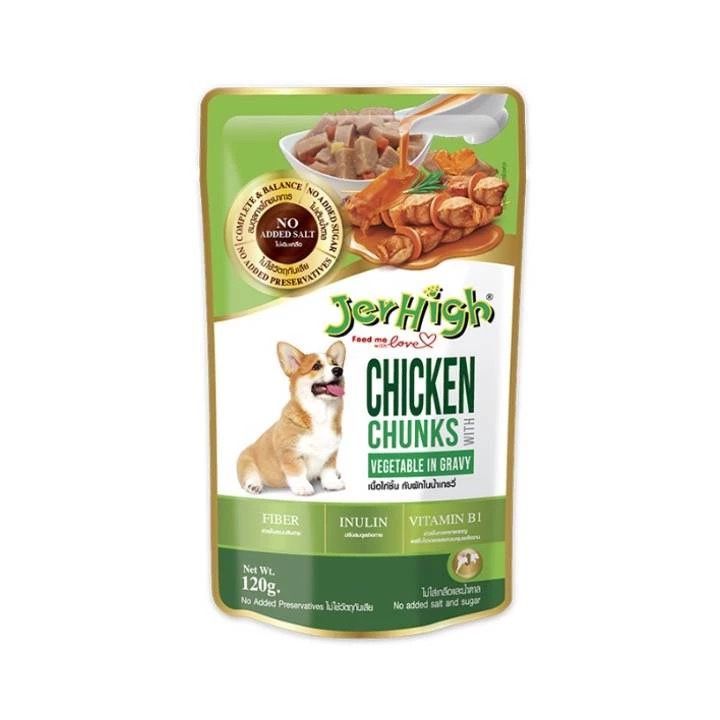 JerHigh Wet Food Dog Pouch Dog Jelly Dog Gravy Dog Food 120G 130G Shopee Malaysia