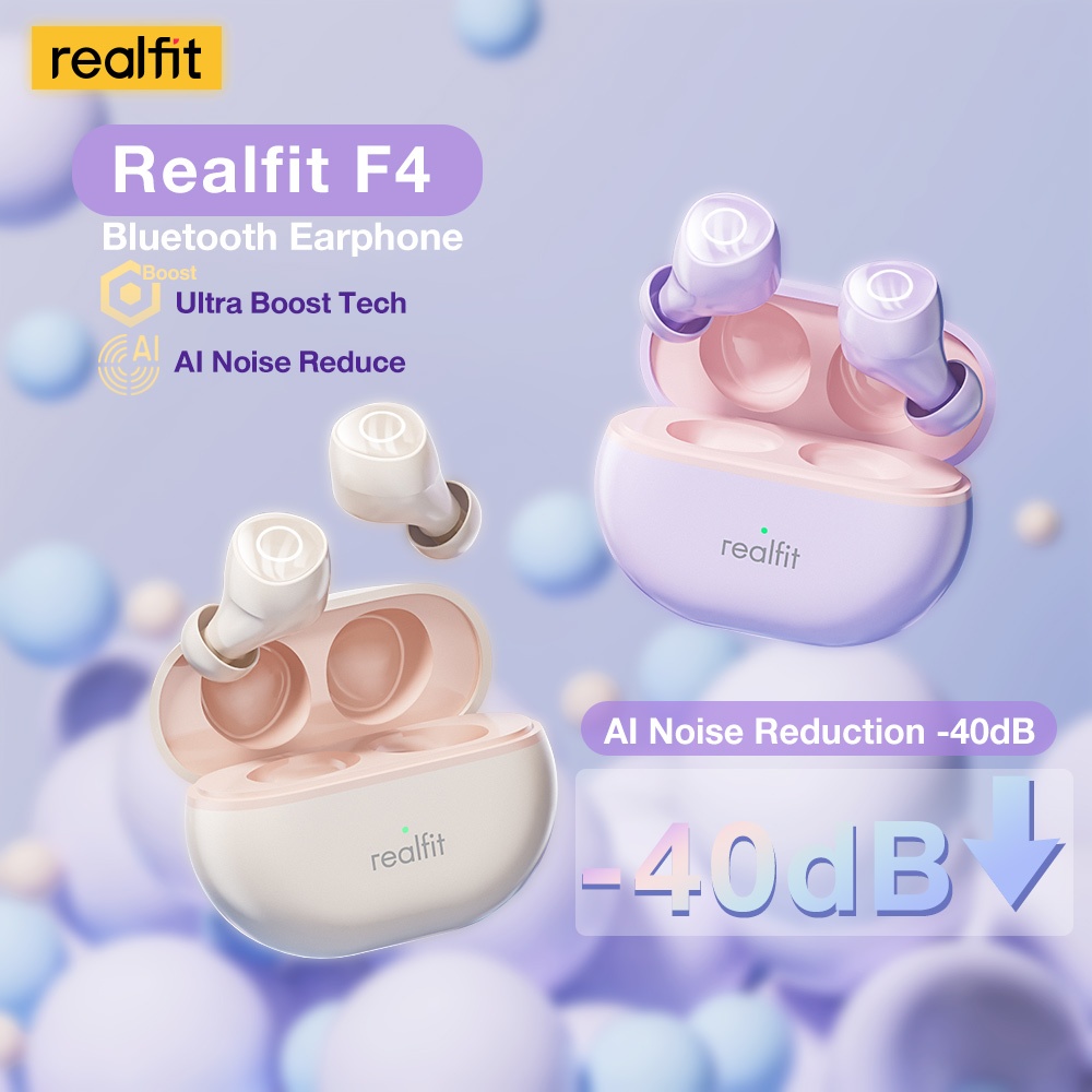 Malay stock Realfit F4 Noise Cancelling Bluetooth wireless Earphone