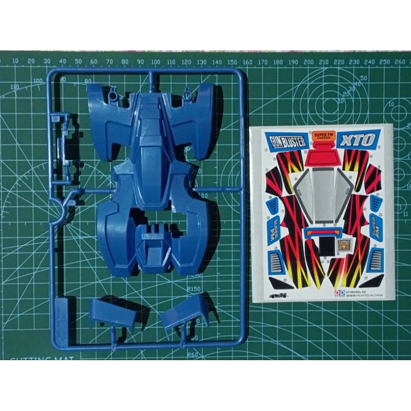 GUN BLUSTER XTO Body Cowl DD VC Model Mini 4wd + Sticker | Shopee Malaysia