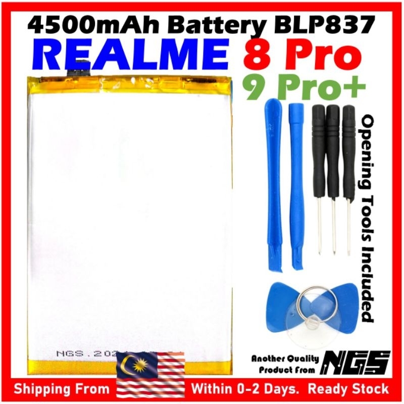 Batterie BLP837 Pour Realme 8 Pro & 9 Pro+ - 4500 MAh - Neuve, Origine France