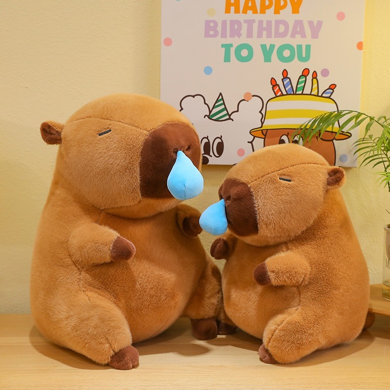 JOJOY Snivel Capybara Plush Toy Funny Ugly Cute Snot Capybara Doll Gift ...