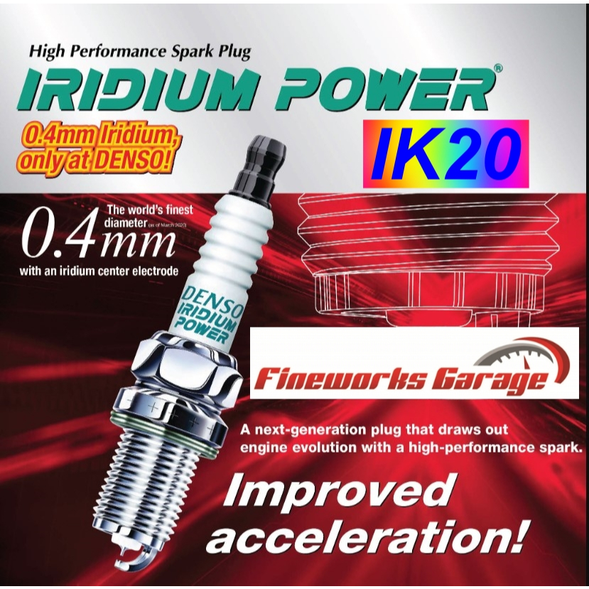 DENSO IK20 IRIDIUM POWER SPARK PLUG SETS 4PCS 100% ORIGINAL GENUINE ...