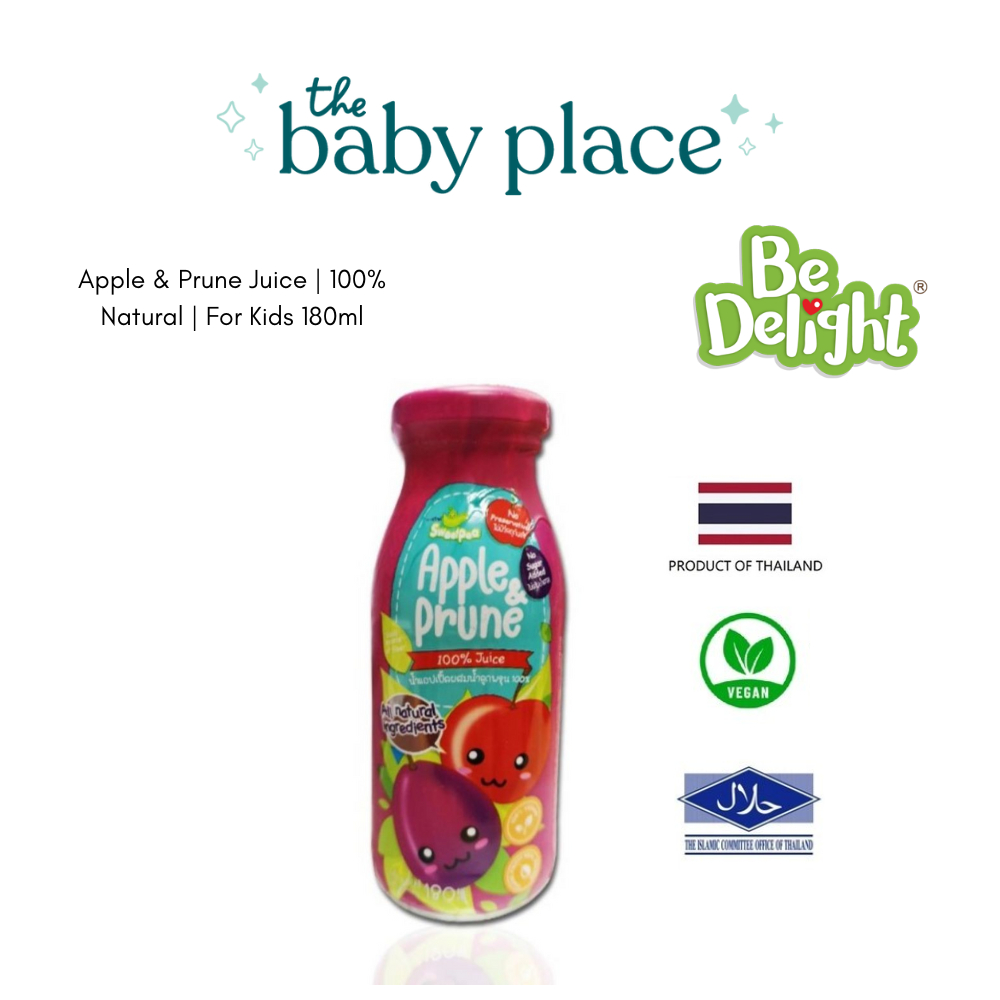 Be Delight Apple & Prune Juice | 100% Natural | For Kids 180ml | Shopee ...