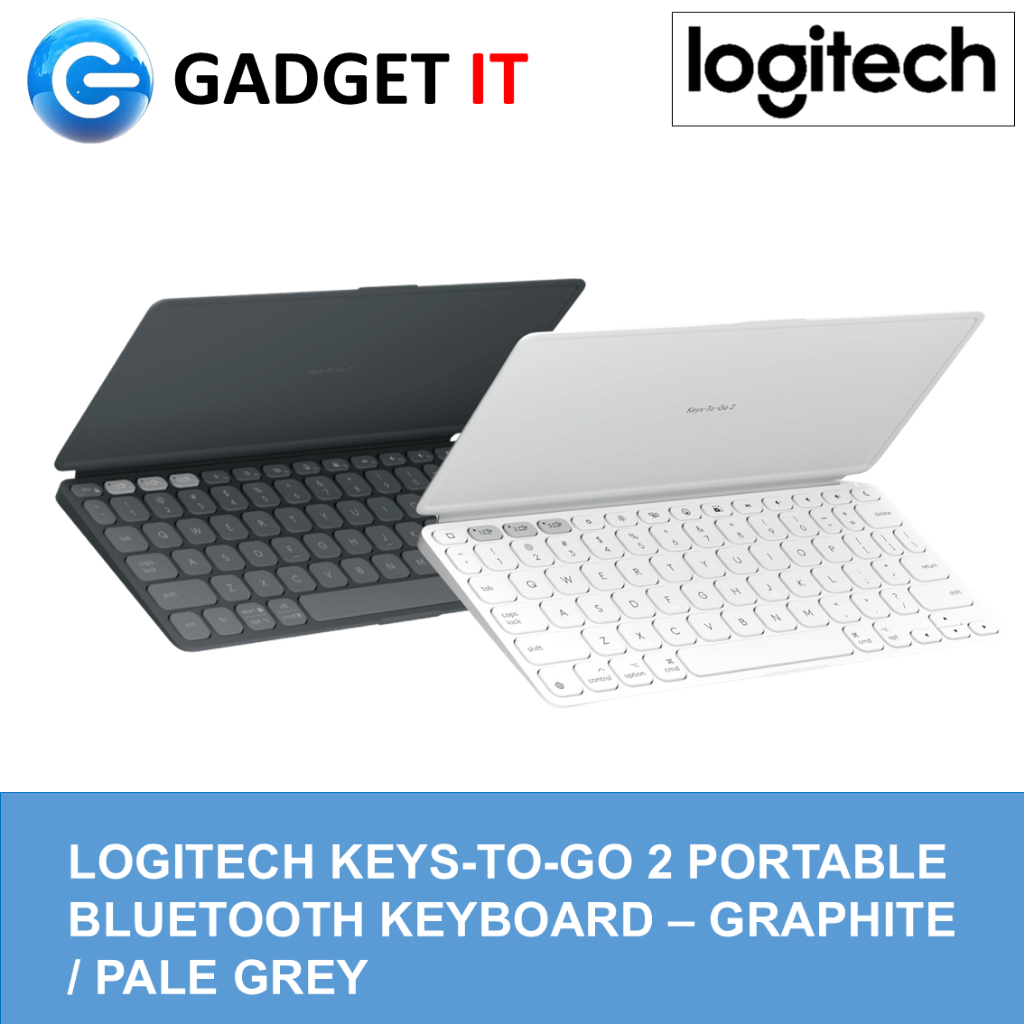 LOGITECH KEYS-TO-GO 2 UNIVERSAL PORTABLE BLUETOOTH KEYBOARD BUILT-IN ...