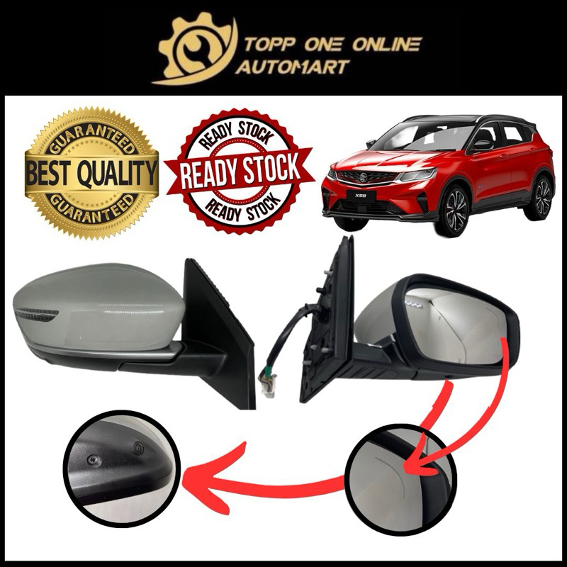 ORIGINAL PROTON X-50 15WIRE SIDE MIRROR (360CAMERA + BSM) | Shopee Malaysia