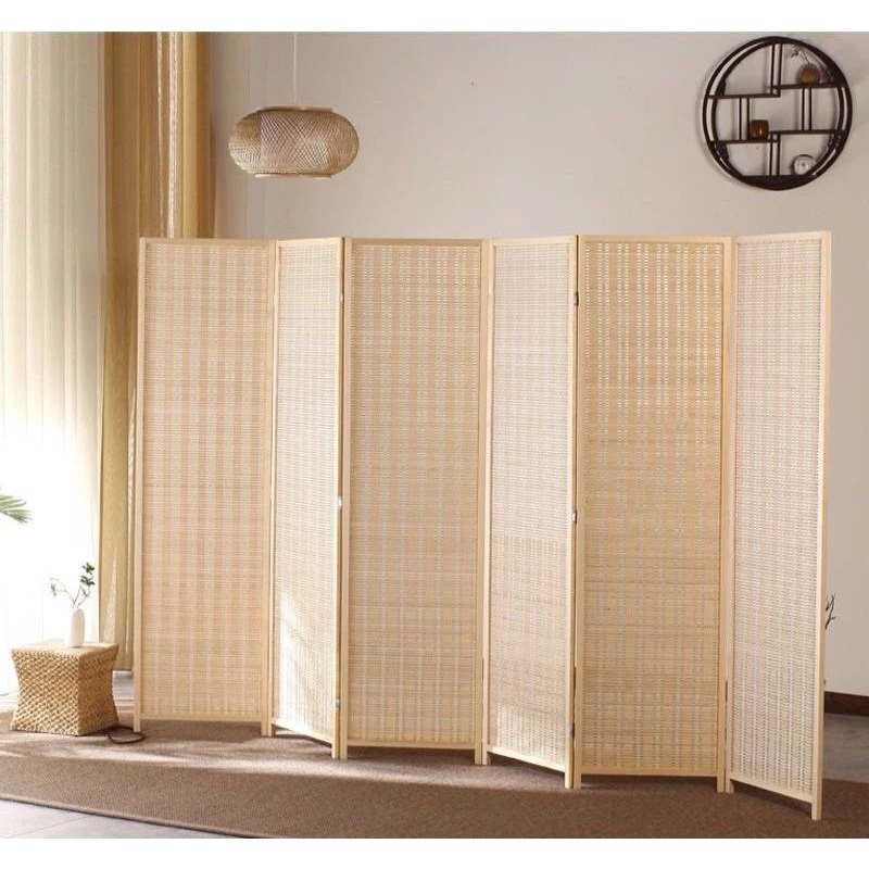Wooden Frame Bamboo Wall Partition with free LEGS| Room Divider | Bidai ...