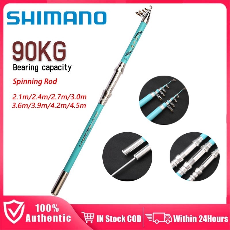 SHIMANO Fishing Rod Spinning Joran Pancing Telescopic Rod Fly Carp ...