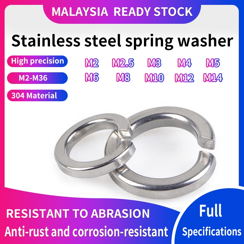Spring WasherM2 M2.5 M3 M4 M5 M6 M8 M10 M12 M14 M16 M18 M20 304 ...