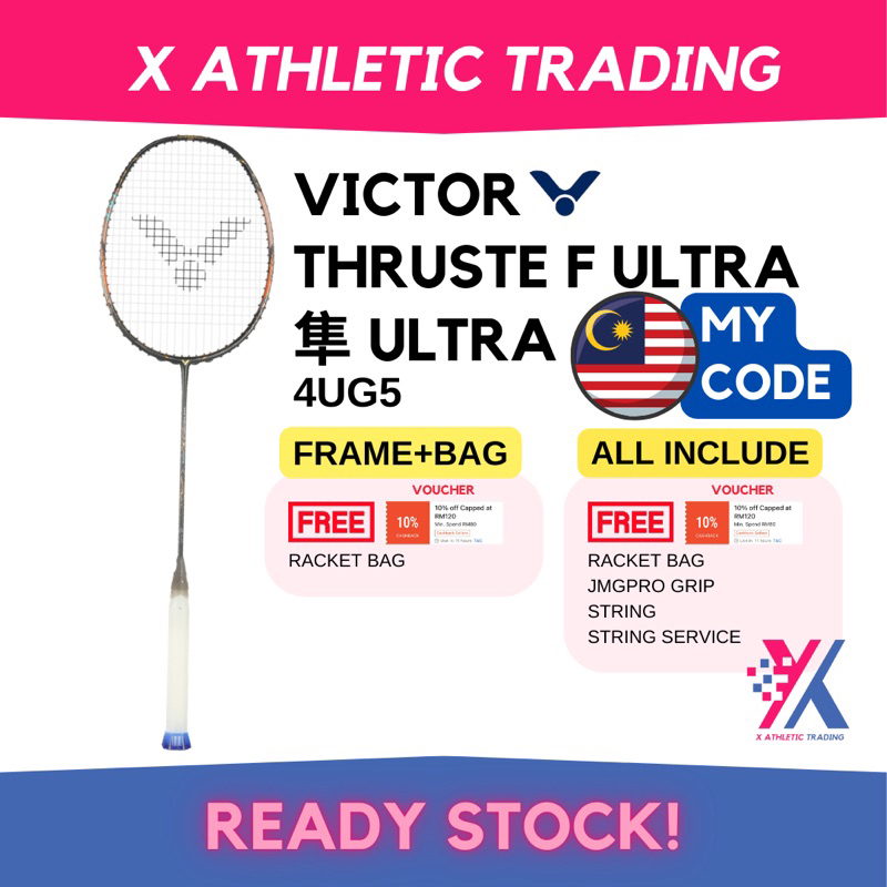 VICTOR THRUSTER F 隼ULTRA TK-F ULTRA BADMINTON RACKET | Shopee Malaysia
