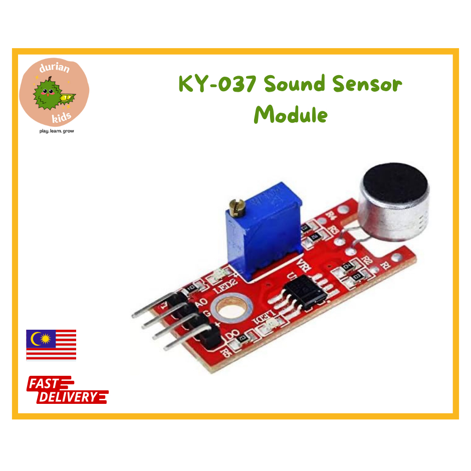 KY-037 sound Sensor Module Arduino/ High Sensitivity sound microphone ...