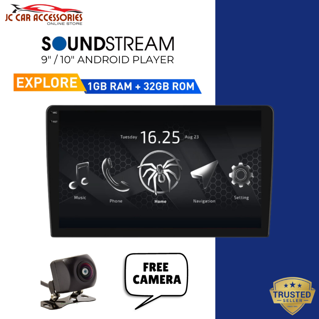 SOUNDSTREAM QLED Android Player Free AHD Camera 9
