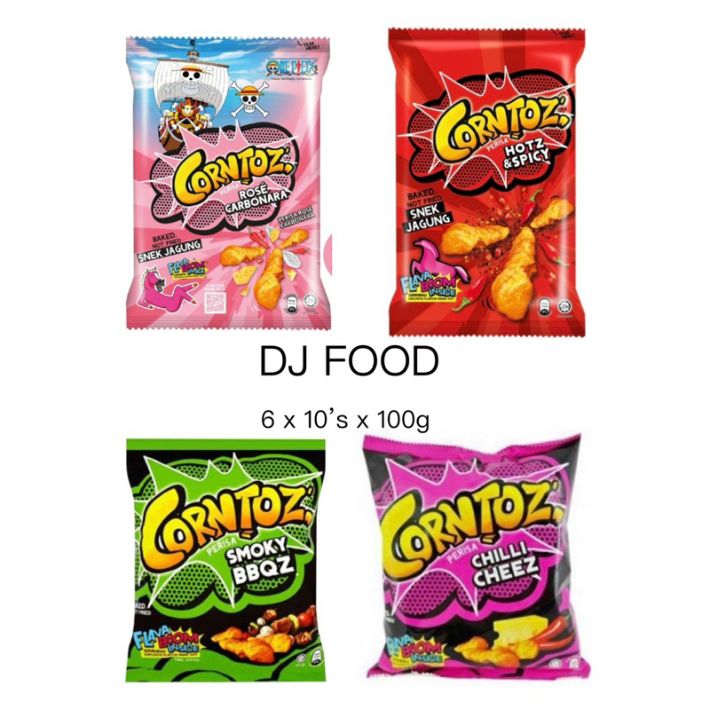 (Unit) Corntoz 100g BBQ / Chili Cheese / Rose Carbonara / HOT&SPICY ...