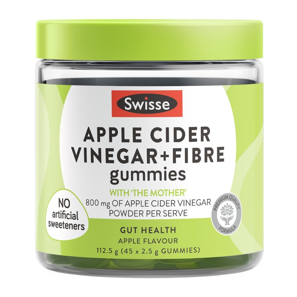 (Expiry May 2026) Swisse Apple Cider Vinegar + Fibre Gummies (45