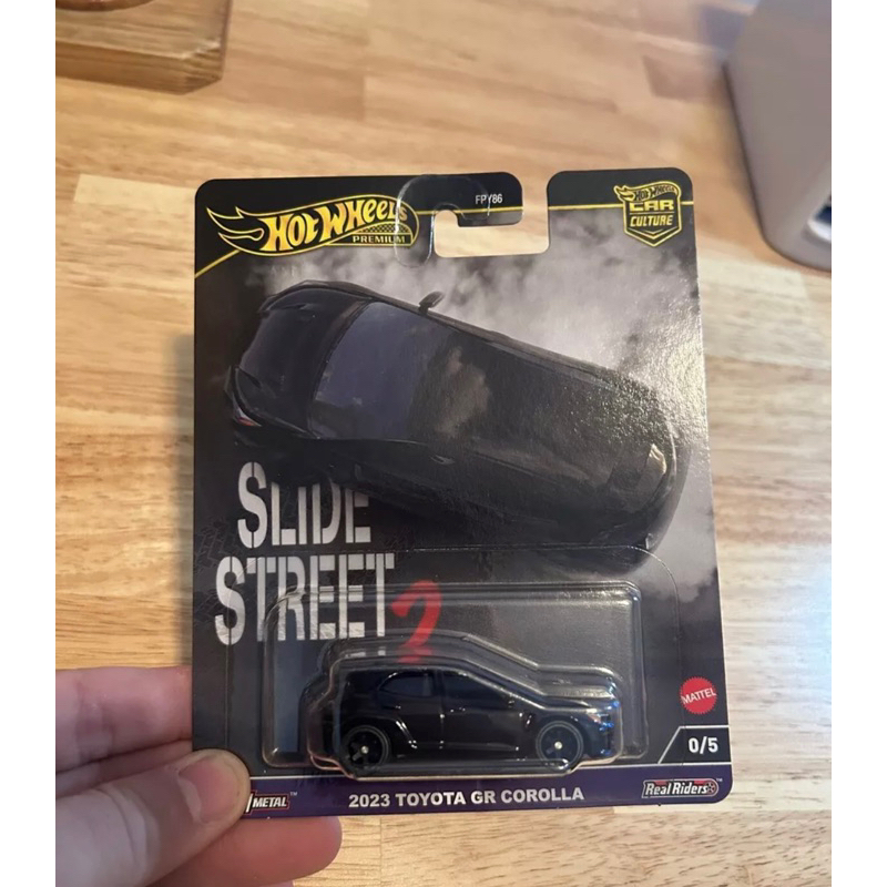 2024 Hot Wheels Slide Street 2 CHASE 2023 TOYOTA GR COROLLA 0/5 Black ...