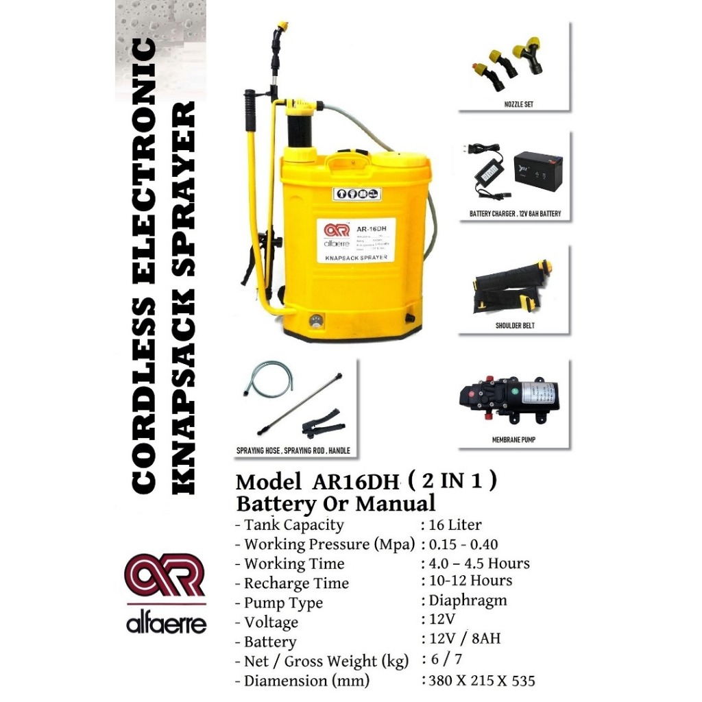 READY STOCK !! SPRAYER RACUN BATERI & MANUAL (16L) | Shopee Malaysia